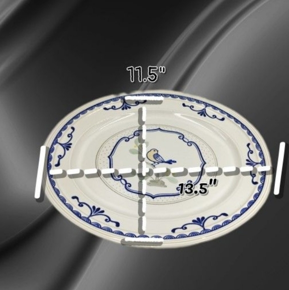 Franciscan Stoneware Califronia Love Bird Yellow Bird Gray Blue Dinner Plate - Picture 2 of 3